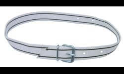 Halsmarkierungsband, 120cm, weiss, mit Rollschnalle